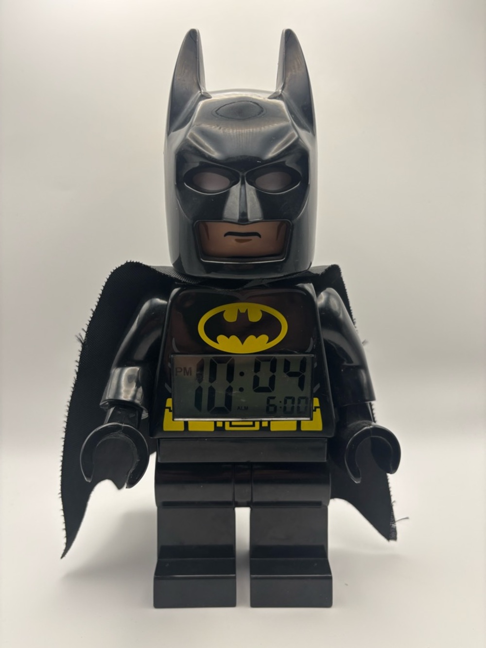 LEGO DC Batman Alarm Clock Minifigure Digital Light Up Tested Works
